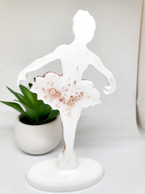 Ballerine - Danseuse - Effet Diamant - Sur socle