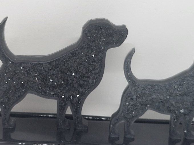 Chiens sur Socle (Led en option)