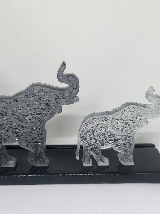 Eléphants sur socle (Led en option)