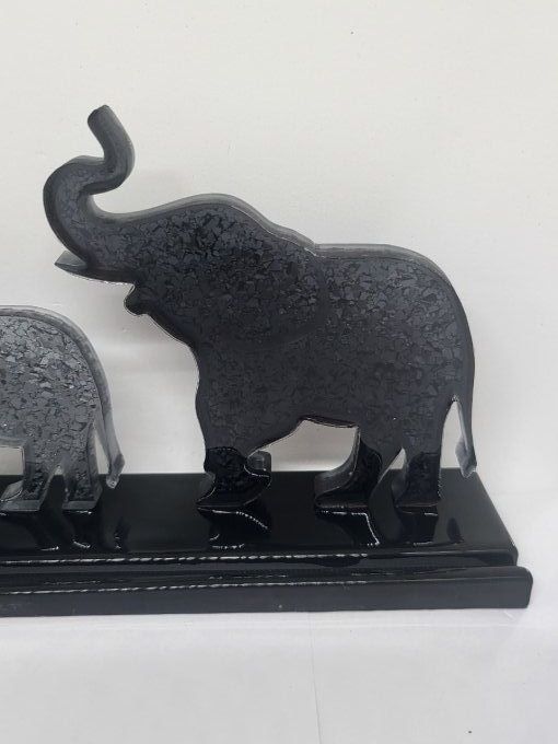 Eléphants sur socle (Led en option)